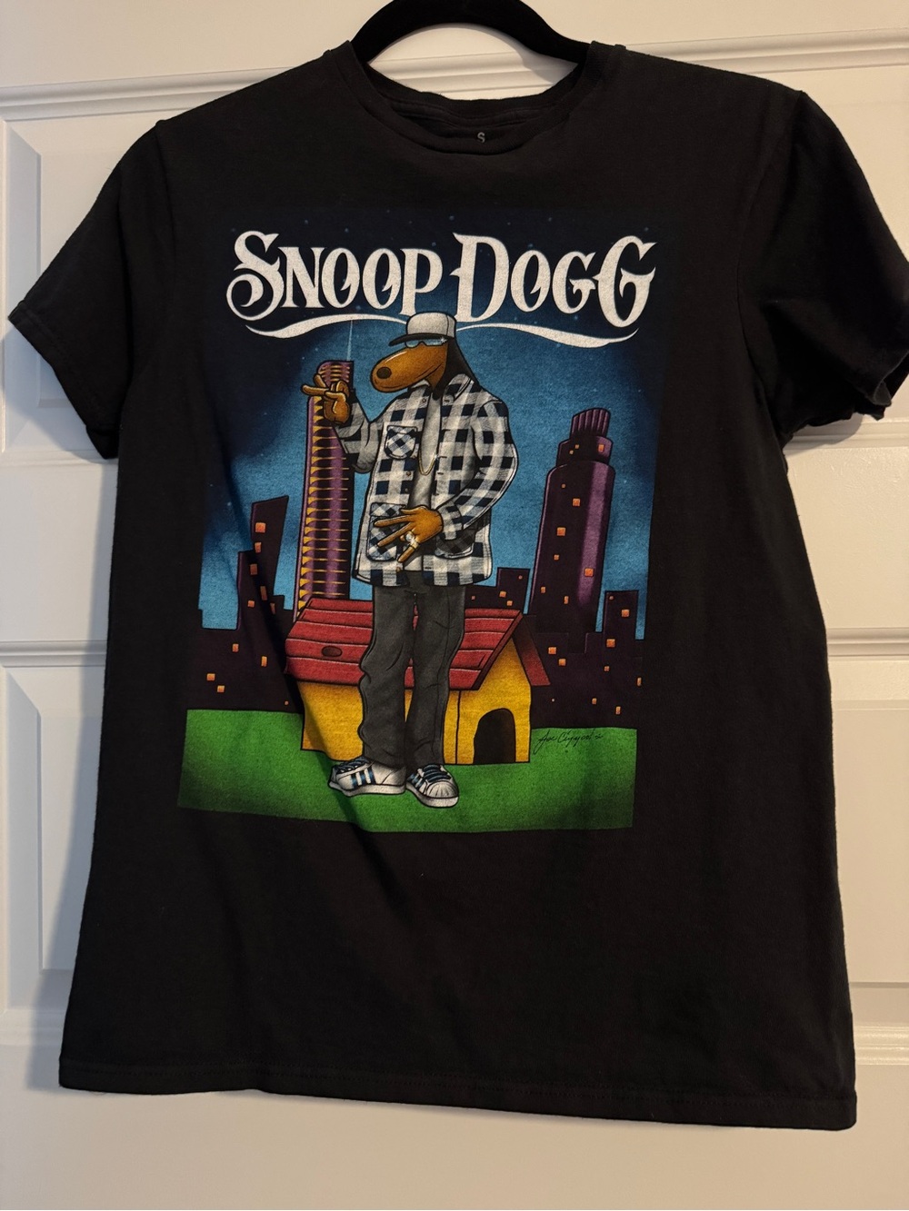 Black Graphic Snoop Dogg T-Shirt